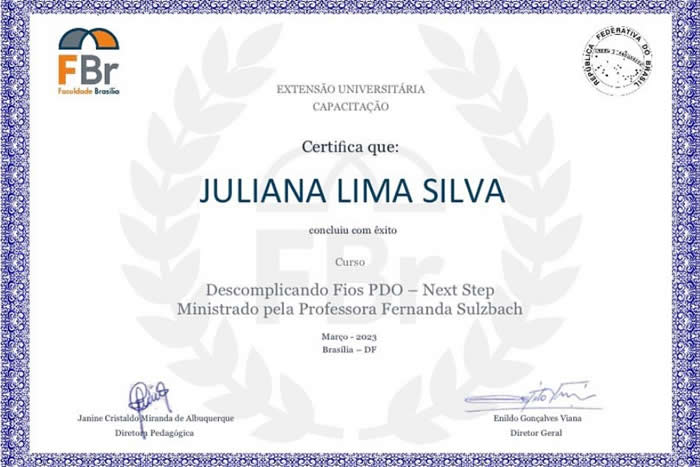 Certificado profissional
